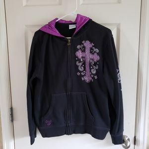 Cowgirl Hardware Hooded Zip Sweatshirt